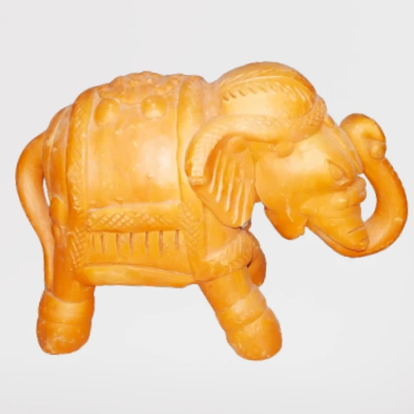 Clay Elephant Statue 