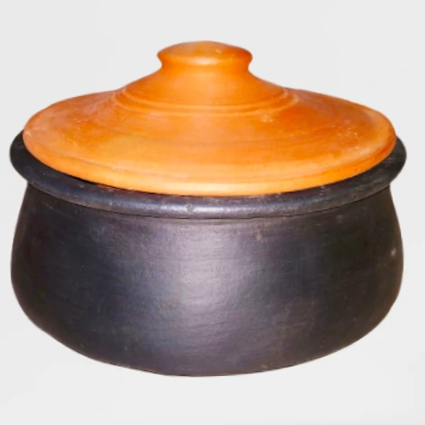 Black Clay Cooking Pot 2.5 Litres 