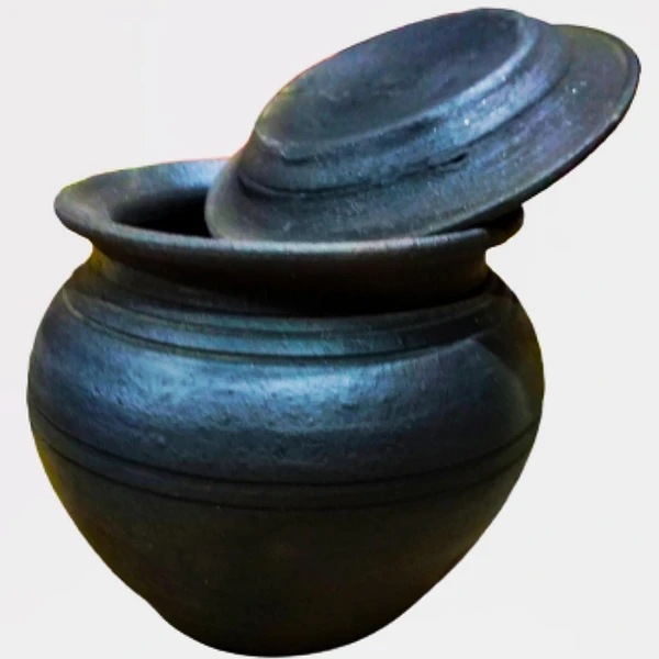 Black Clay Curd Bowl 1 Litre 