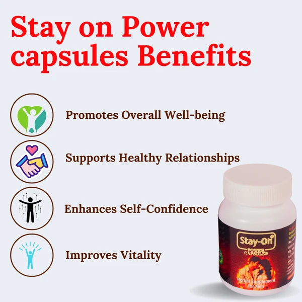 Stay-On Power Capsules - 1 Bottles X 30 Capsules