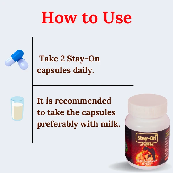 Stay-On Power Capsules - ( 1 Bottles X 10 Capsules)