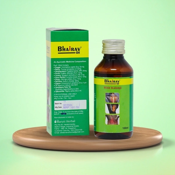 Bhairav Pain Care Kit – Ayurvedic Massage Oil for Joint & Muscle Pain Relief (100ml) - 100ml