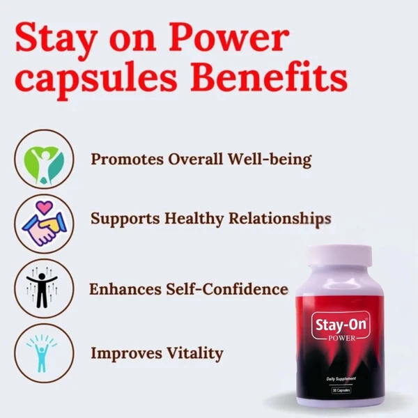 Stay-On Power Capsules - ( 1 Bottles X 10 Capsules)