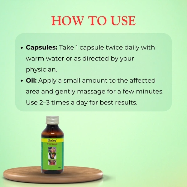 Bhairav Pain Care Kit – Ayurvedic Massage Oil for Joint & Muscle Pain Relief (100ml) - 100ml