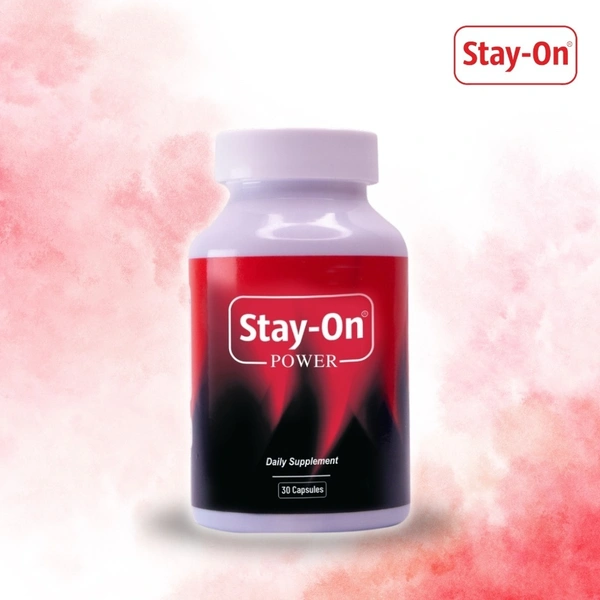 Stay-On Plus Capsules Ayurvedic Supplement for Vitality, Stamina and Energy - 60 Capsules