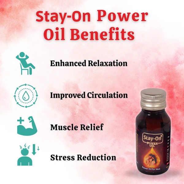 Stay-On Power 60 Capsules + Power Oil + Delay Spray + 2 x Oral Liquid