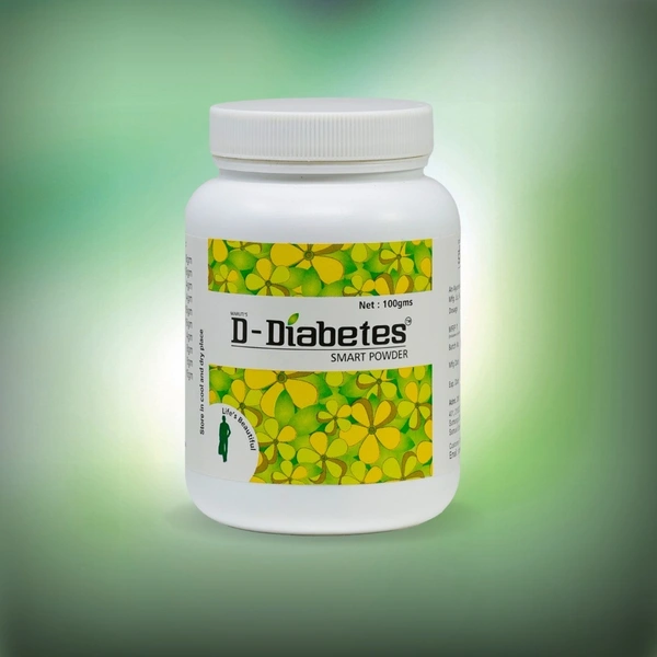 D-Diabetes Smart Powder – Blood Sugar & Diabetes Management with Jamun, Karela, Neem & Gudmar (2 Bottles x 100g) - 2 Bottles X 100 Gram