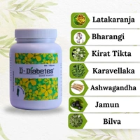 D Diabetes Smart Powder| Blood Sugar and Diabetes Control with Jamun, Karela, Neem, Gudmar - 2 Bottles X 100 Gram