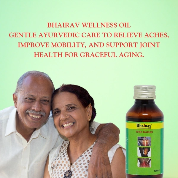 Bhairav Oil – Herbal Pain Relief Oil for Joints & Muscles (2 Bottles x 100ml) - 2 Bottles X 100ml