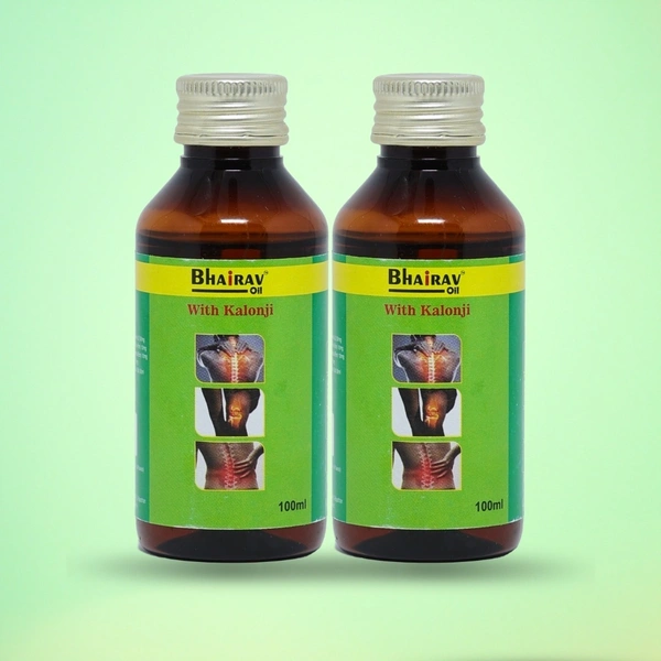 Bhairav Oil – Herbal Pain Relief Oil for Joints & Muscles (2 Bottles x 100ml) - 2 Bottles X 100ml