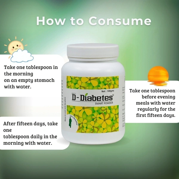 D-Diabetes Smart Powder – Blood Sugar & Diabetes Management (1 Bottles x 100g)