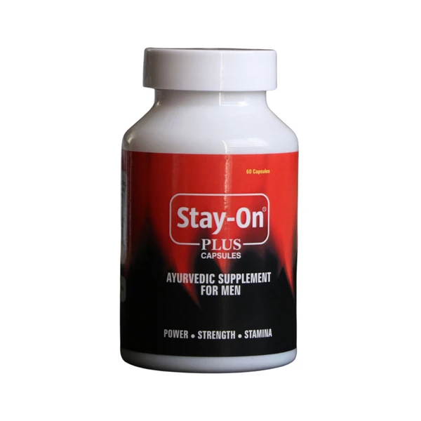 Stay-On Plus Capsules Ayurvedic Supplement for Vitality, Stamina and Energy - 60 Capsules