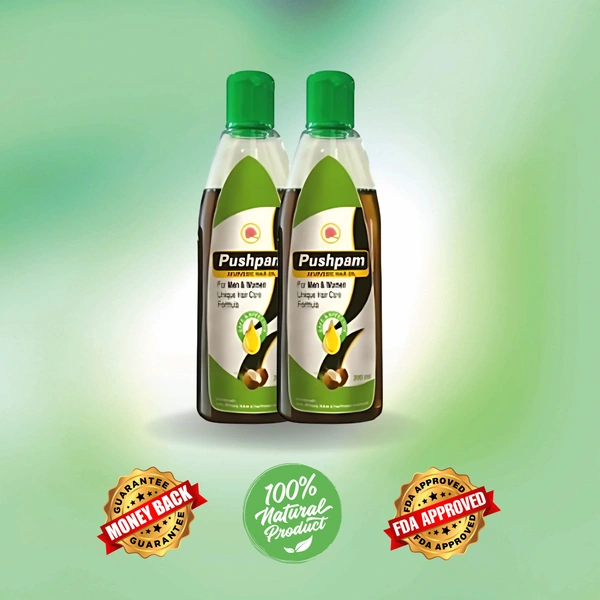 Pushpam Hair Oil  - 45 Days Pack ( 2 X 200 ml)