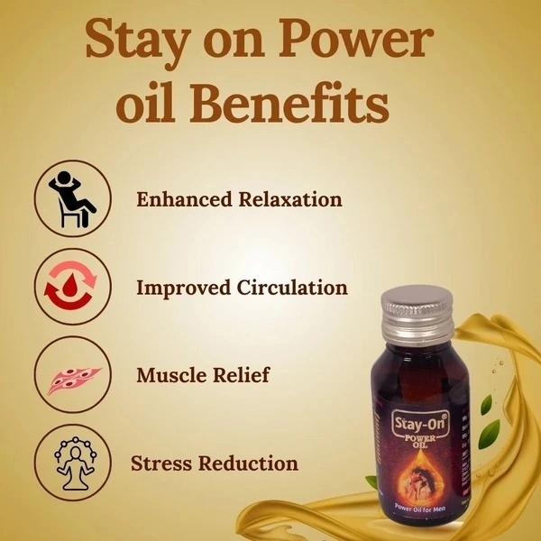 Stay on power pack (1 Capsules(30)  +1 Power Oil + 1 Prolong Spray )