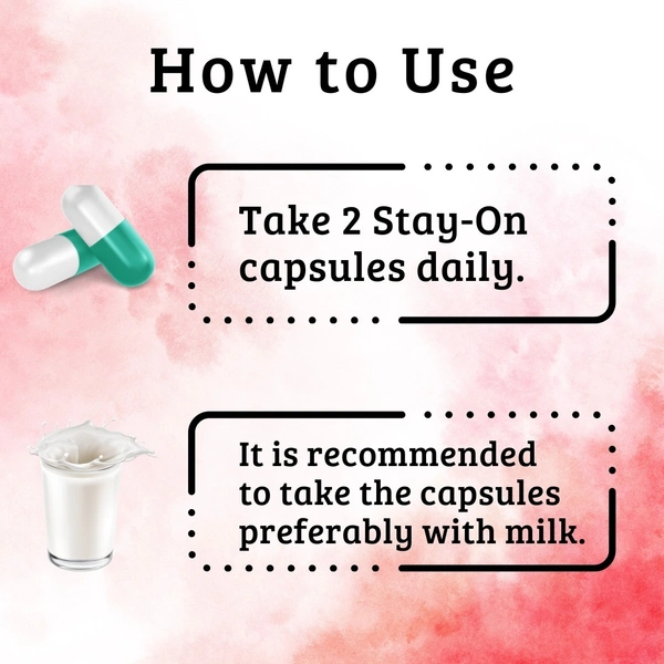 Stay-On Power Capsules (60 caps) + 1 Free prolong spray
