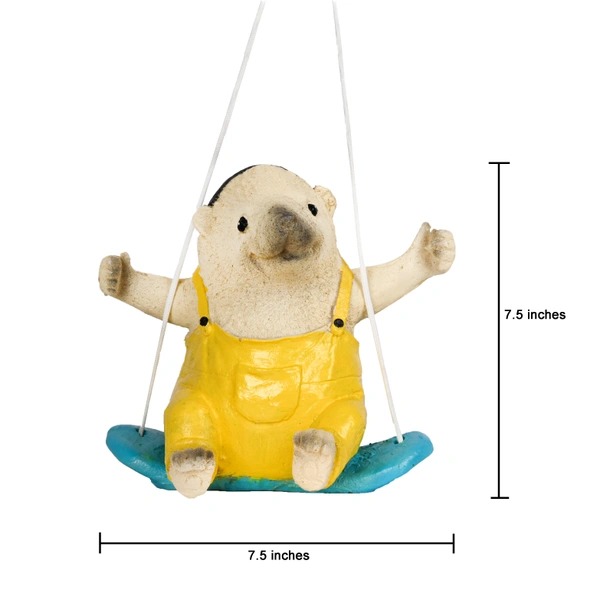 SWING PIG ON ROPE