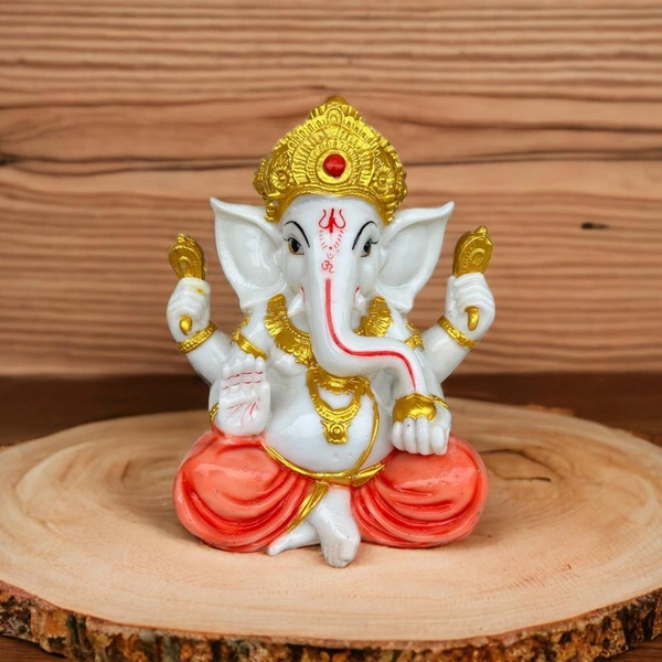 Raja Ganesha Statue - 12x9 inch