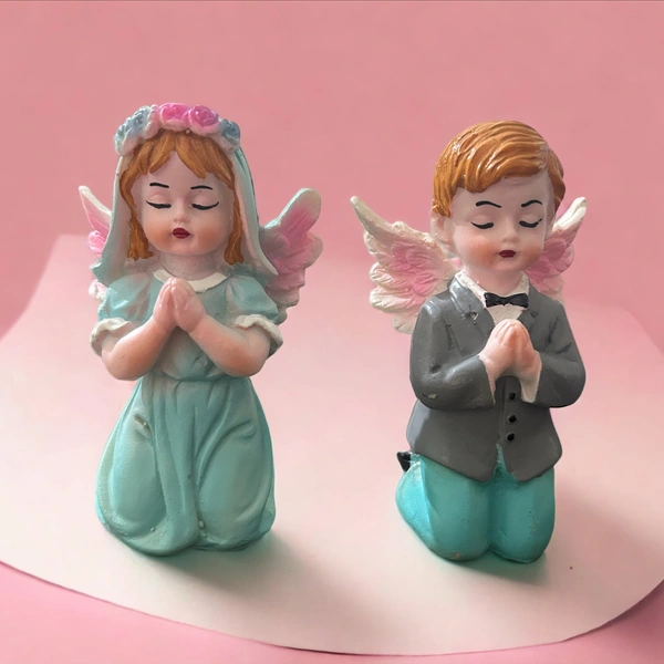 Baby Angel Couple  - 4 inch, multi