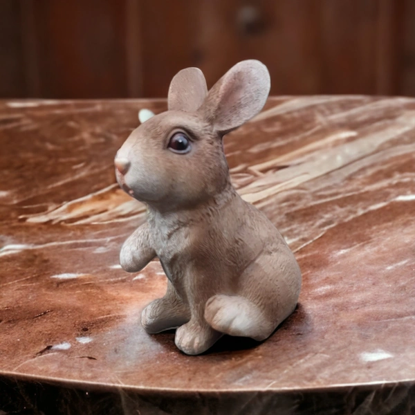 Mini Home Decor rabbit staue - 5 inch, Multi