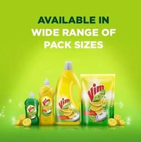 Dishwash Liquid - Vim - Yellow, 750 mL