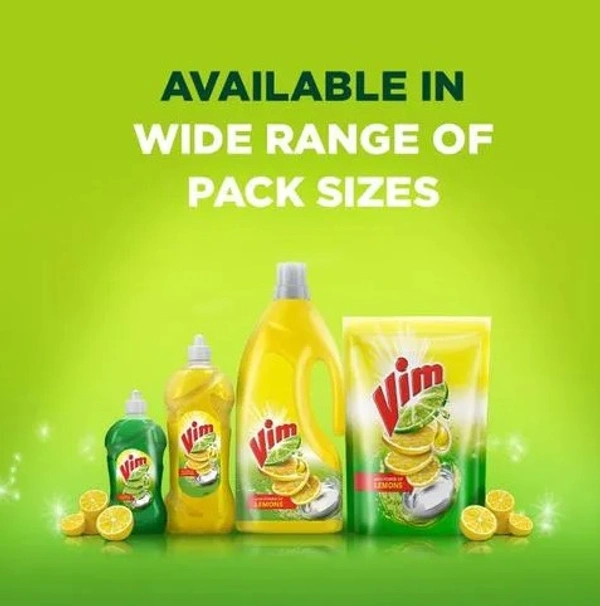 Dishwash Liquid - Vim - Yellow, 750 mL