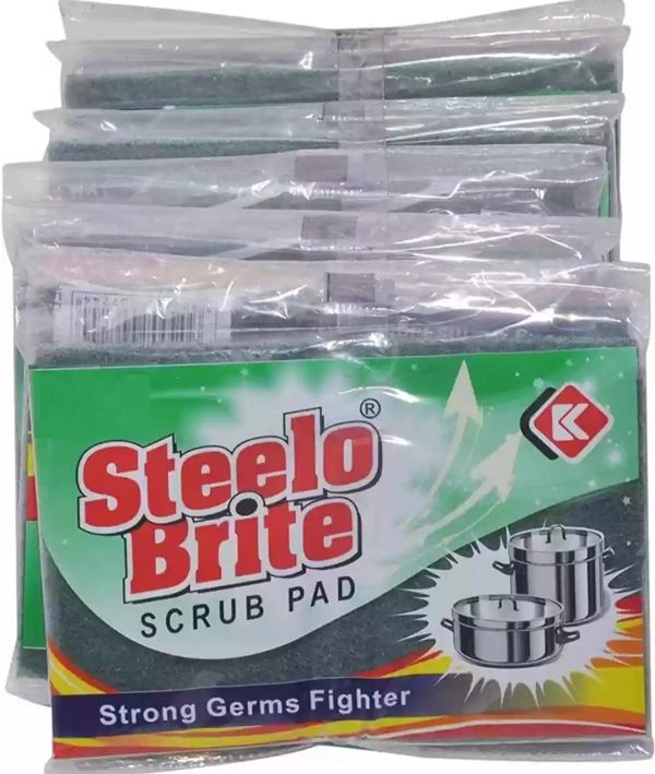 Green Scrub Pad - Steelo Brite - 6 x 4, Green House
