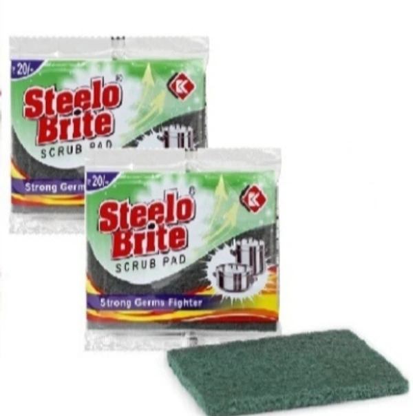 Green Scrub Pad - Steelo Brite - 6 x 4, Green House
