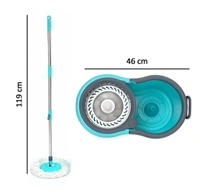 Steel Spin Mop With Bucket - 119 cm