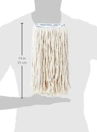 Refill For Clip & Fit Wet Mop - White, 6 inch