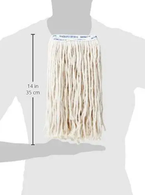Refill For Clip & Fit Wet Mop - White, 6 inch