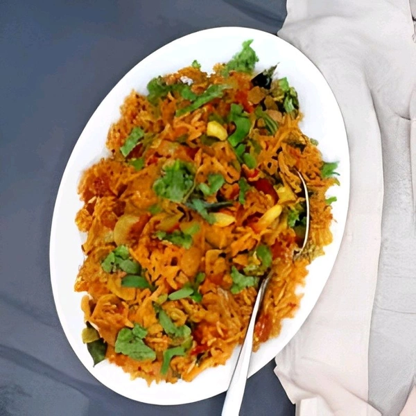 Veg Tawa Rice Pulao At Your Doorstep 