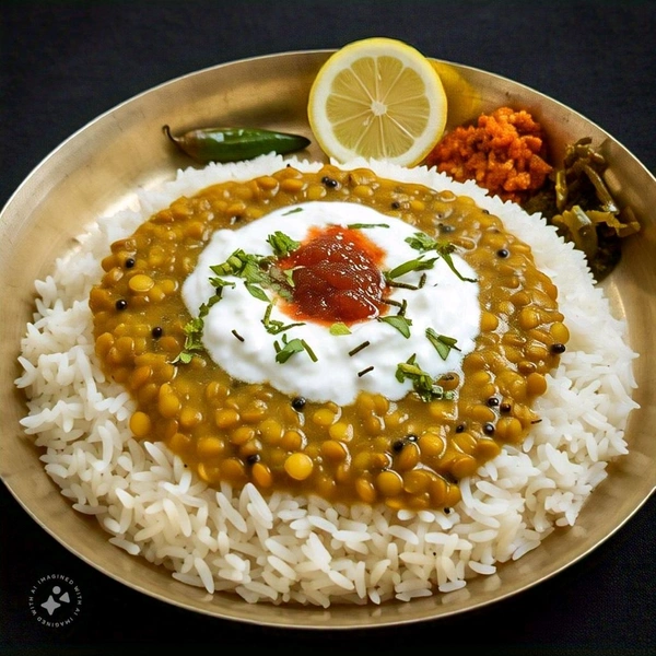 Veg Dal Rice Dahi Home Delivery