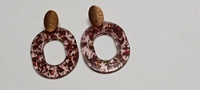 Brown Transparent Ear-Rings👒