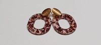 Brown Transparent Ear-Rings👒