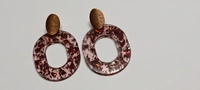 Brown Transparent Ear-Rings👒