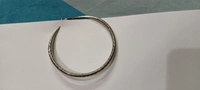 Gray Glittery Hoops