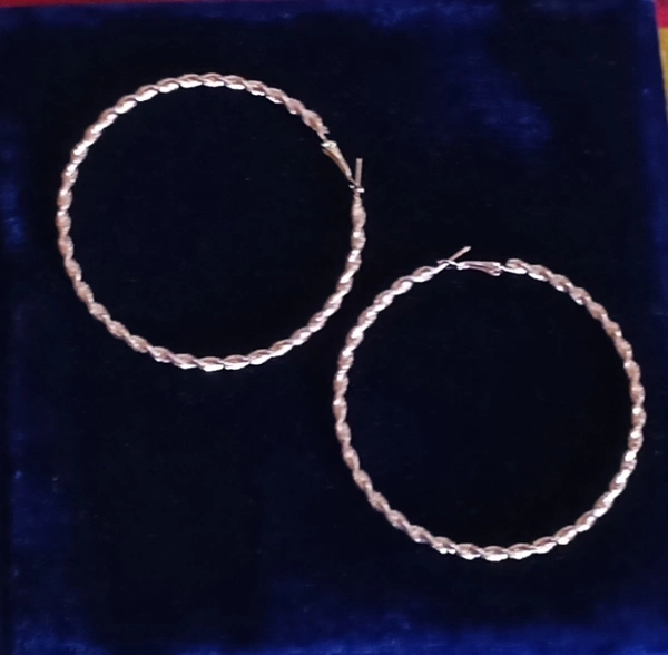Copper Designer Hoops