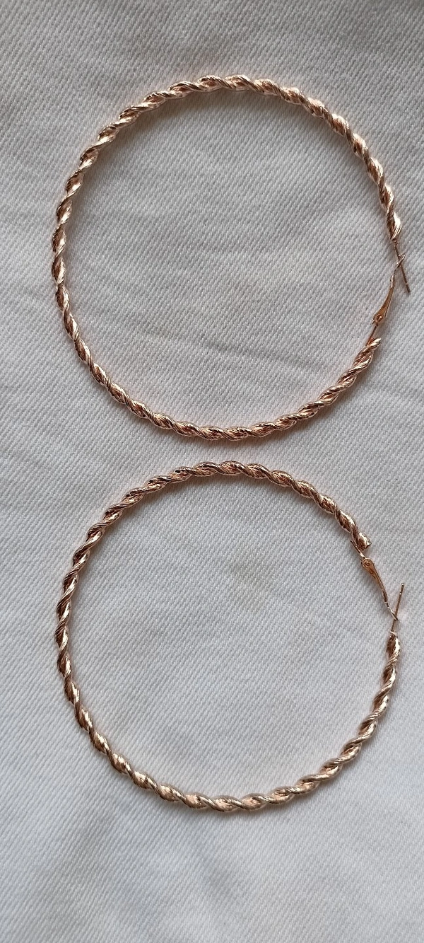 Copper Designer Hoops