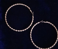 Copper Designer Hoops