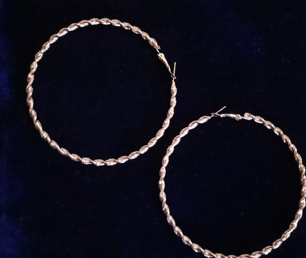 Copper Designer Hoops