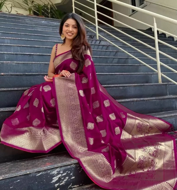 Woven Kanjivaram Pure Silk, Art Silk Saree ( IMT )