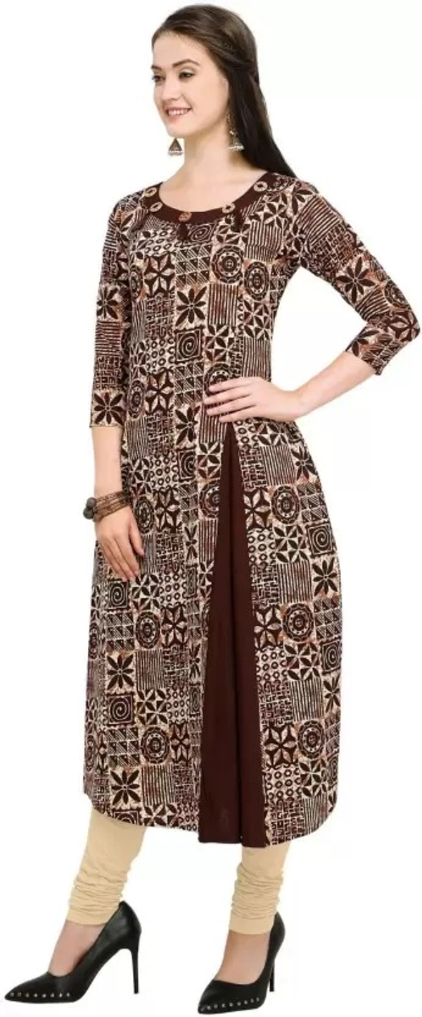 Women Printed Pure Cotton A-line Kurta   ( imt )