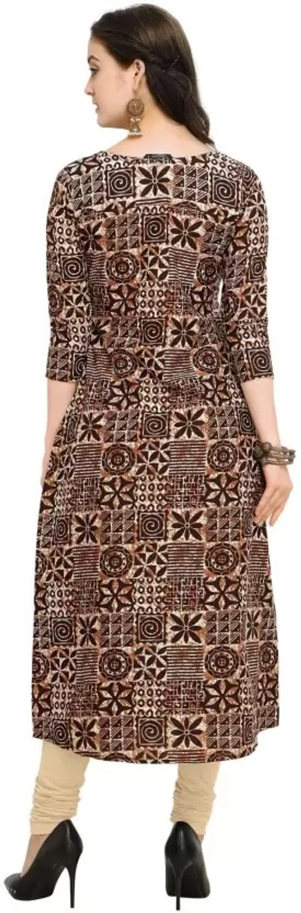 Women Printed Pure Cotton A-line Kurta   ( imt )
