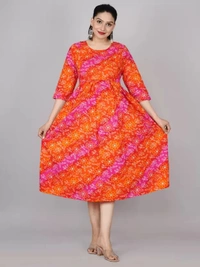Women Printed Viscose Rayon Anarkali Kurta ( imt )