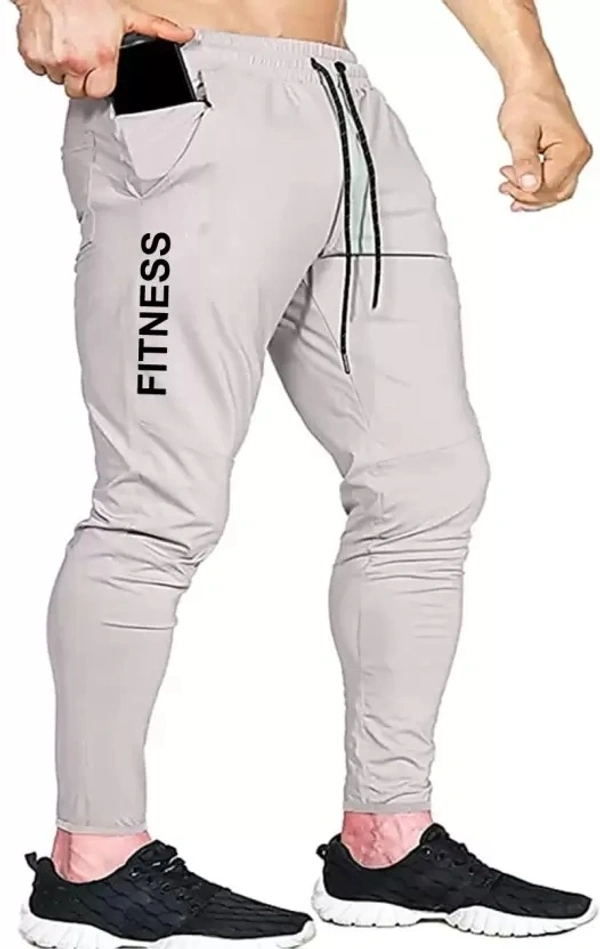 Men Printed Grey Track Pants ( imt )