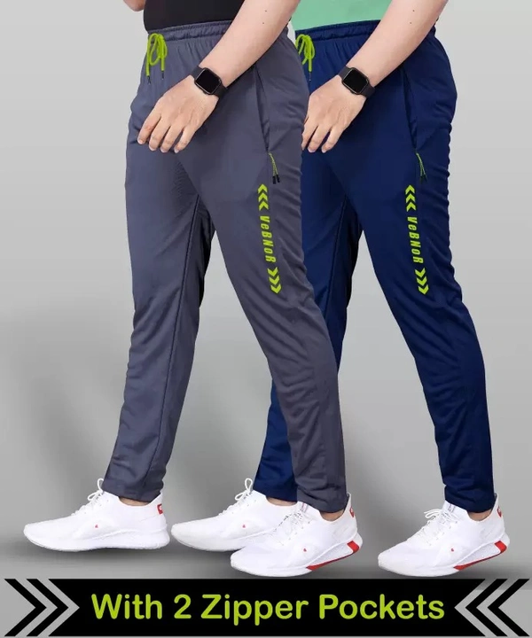 Men Printed Blue, Grey Track Pants ( imt )