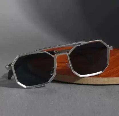 UV Protection, Gradient, Riding Glasses Retro Square Sunglasses (Free Size)