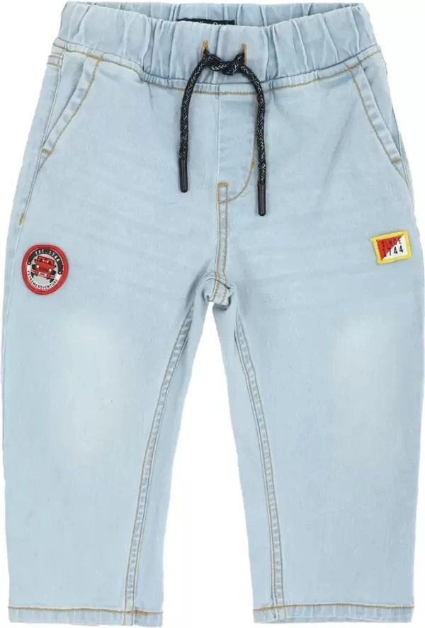Boys Jogger Fit Mid Rise Blue Jeans  ( imt )