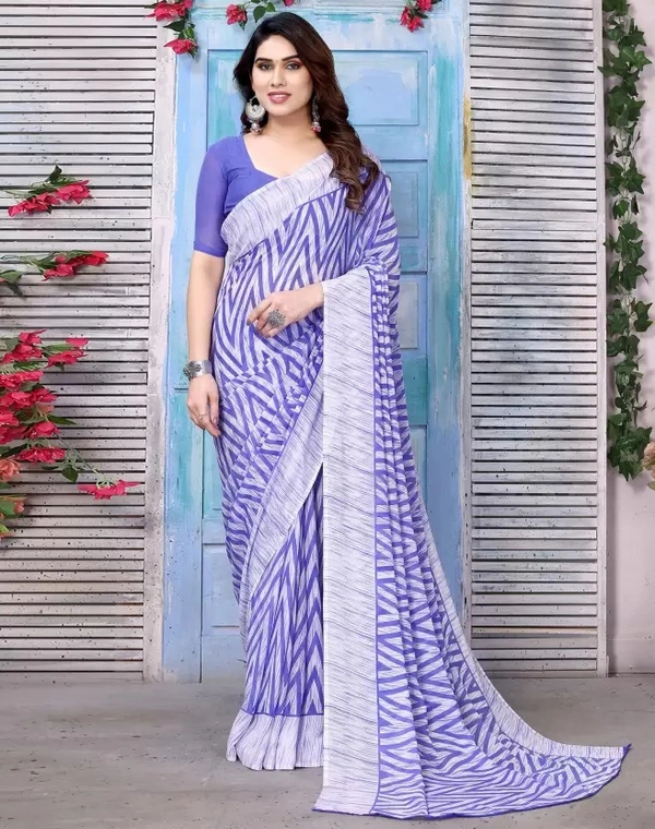 Printed Daily Wear Georgette Saree   ( IMT )