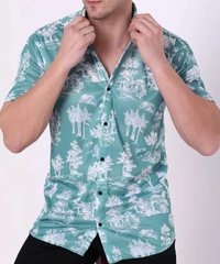 Men Regular Fit Printed Slim  Casual Shirt ( IMT )